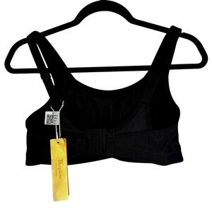 Wingslove‎ Full Coverage Comfort Bra Black Wirefree Back Closure 34D